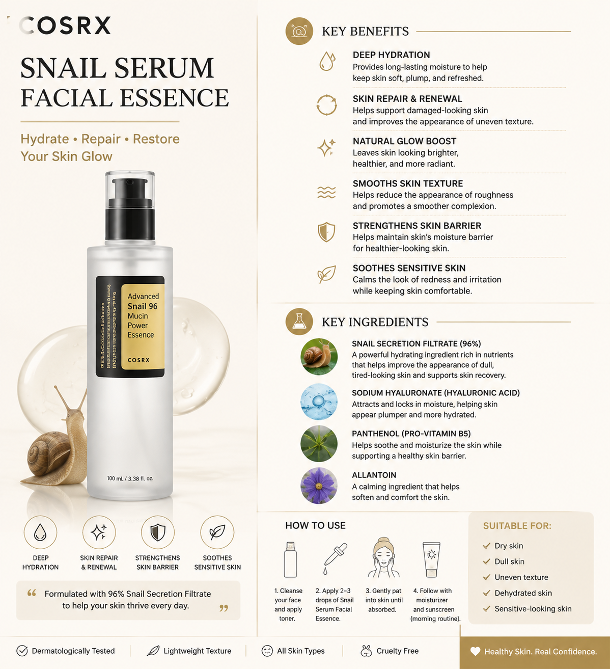 Cosrx Snail Serum Facial Essence