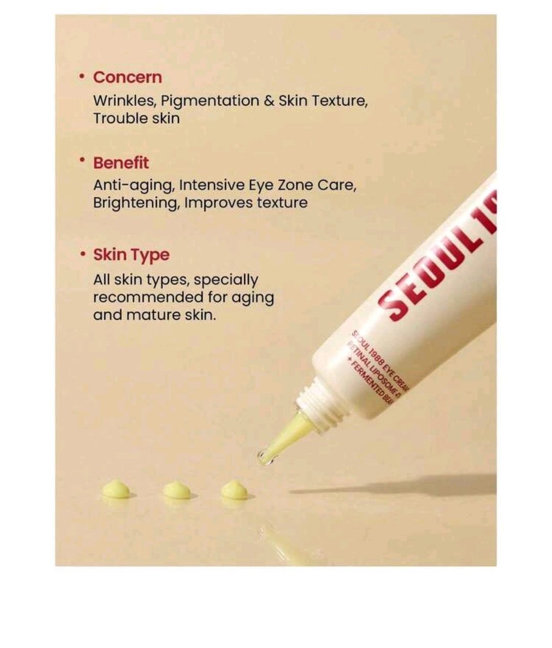 1988 Eye Cream – Hydrating & Brightening Under-Eye Cream